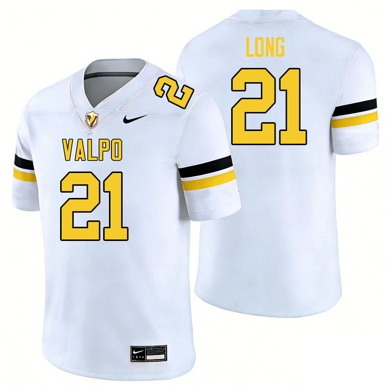 Valparaiso Beacons #21 Noah Long College Football Jerseys,Uniforms-White